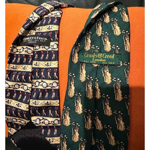 10 Amazing lot of mens designer ties Golf Themed - Picture 7 of 7